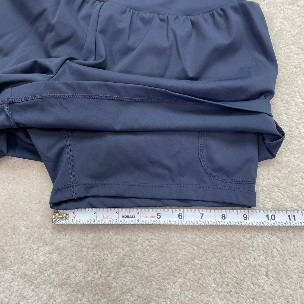 Halara Softlyzero Airy Shorts Womens Large Navy Super High Waisted 2-in-1 Yoga - Picture 4 of 13